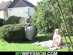 Doggystyle fucking lucci collet blonde mother-in-law outdoors