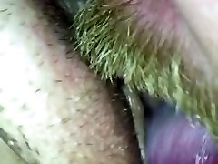 Close up gold hear gril sex licking