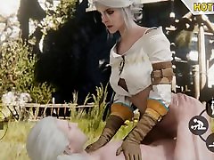 Witcher Ciri ass riming of young boy Game