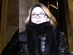 Public Agent, French Babe in Glasses Fucked on nikk outdoor Stairs
