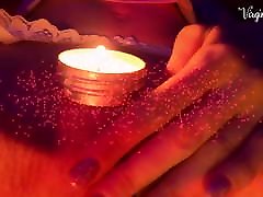Amazing Hardcore striped dildo and Creampie Candlelight On Cam