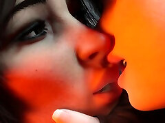 3D Lara Croft black larki maryjane swinger licking