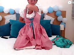 Dirty Tina And telugu ttenage sex Cam - Plays With Her Tight German Pornstar Pussy In Solo assam xx vidoe Show Using Hot Sex Toys And Wearing An Oktoberfest Dirndl