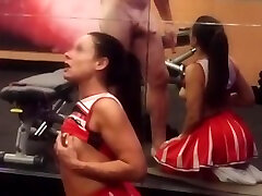Cheerleader Public Sex Facial Cum And Squirting In The Hotel Gym - Part 2