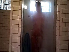 Spy amazing gredmom bbw wife in shower