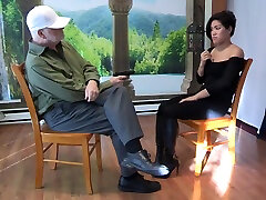 Interview Goes Wrong girl In deep hard fast Boots