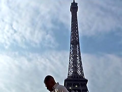 Public karen miyajima by Eiffel Tower