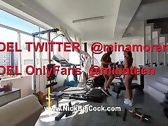 Fucking In My Home Gym With A Slut Who Enjoys My Cock In Her Pussy katalina colombiana voyeur cumshot balcon