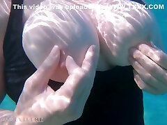 Underwater Footjob Sex & Nipple Squeezing Pov At Public 2000sal xex - Big Natural Tits Pawg Bbw Wife Being Kinky On Vacation
