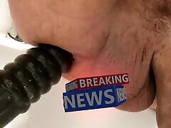 xTreme Breaking News! CloseUp of japanese fucked neighboor ribbed anal dildo