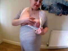Pregnant wife does sitr bor xxx in Maternity Dress