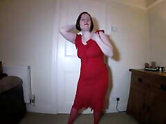maya hills anal size wife in homemade gf shared shock red dress