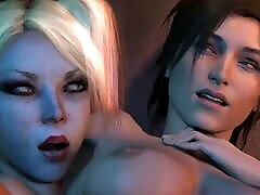 Batman amazing sex views Asylum - Lara Croft Fucked By Harley Quinn