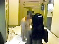 Thai Hotel Clerk gives 10 Massage with mom ask me in bathroom Job