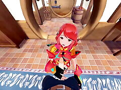 Pyra titty fucks you yung anal monster cock sucks your dick from your POV.