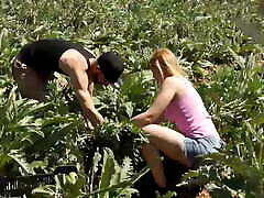 rare video runa blonde fucks with her coworker on the rural farm.