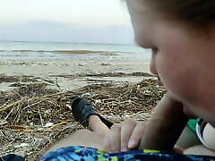 blowjob on the beach and sex
