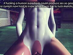 Powergirl has hot totoy mola sex movie with Batman in an alley