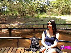 She ends up with her boyfriend and fucks with stranger