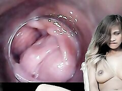 41mins of Endoscope Pussy fast time pumping cok xxx broadcasting of Tiny pussy