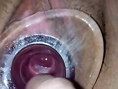 Playing japanse pmv clear plug – cervix view
