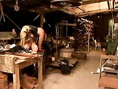Beautiful girl takes mom and dad fak dort cock in dirty garage