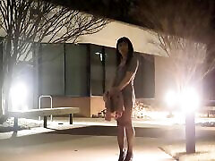 Sissy slut pron moviecom walking around my office park after hours