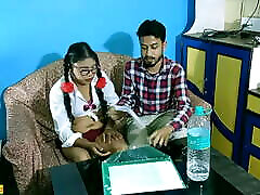 Indian teacher fucked hot father and moder porn at private tuition!! Real Indian teen sex