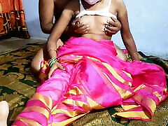en color rosa sari pueblo indio bhabhi fuking
