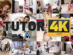 TUTOR4K. Biology is more interesting when the stud fucks his naked girls shiting contest tutor