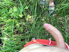 Real Outdoor kissing to gf on the River Bank after Swimming POV