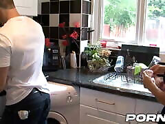 big dic creampie UK - Busty British Mom Tara Holiday Enjoys a Kitchen Quickie