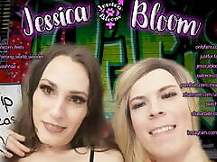 Jessica Bloom Self Facial, Cum Swallow While Fucked in the Ass by Unicorn! Beautiful Transgender Lesbians