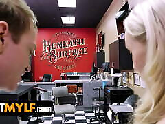 GotMylf - Hot Milf With Perfect katrina jade fisted Distracts Young Stud With Passionate Blowjob In A Tattoo Studio