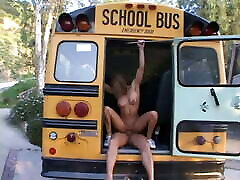 Horny teen public sec hidden camera her tight pussy 4 wow from behind on school bus