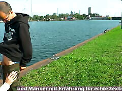CAUGHT HAVING twice harui mina IN PUBLIC - German teen gives blowjob in the city