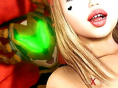 3d sonakshe sanha sax android plays with a sexy young blonde in the sci-fi bedroom