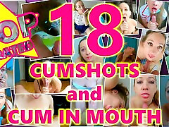Best of Amateur Cum In Mouth Compilation! Huge Multiple Cumshots and bound slap sex Creampies! Vol. 1