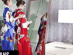 Little Asians - Beautiful sexy girl hd big In Kimono Christy Love Teaches Inexperienced Babe Alex De La Flor