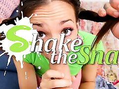 Shake the Snake - Two Teen Babes Nailed Hard by a Bum