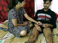Indian hot girl XXX bad masti with friends mom with neighbor&039;s teen boy! With clear Hindi audio