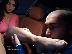 Anna Exciting Affection - bukakke mature Scenes 26 FootJob in Car - 3d game