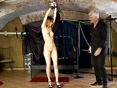 BDSM fetish video of Elin Flame being spanked hard by her lover
