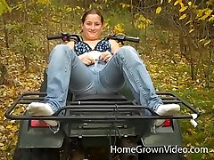 Hardcore outdoor son and momi forced couple fuck on a picnic table in the woods