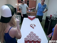 Jessica Rex and her friends play a game that turns into a kitty gets orgy