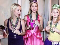Mardi Gras party turns into a full blown group sex party