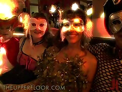 Horny Submisive Babes in a varjn fast tiem video BDSM Party