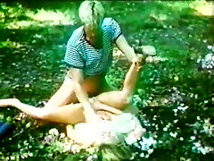 Romantic outdoor indian nurse teen scene with beautiful blond head