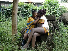 Real Tribal African Girlfriends perfect teens anal Making Out For Voyeur Enjoyment