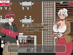 Spooky Milk Life - exotic small amazing roboydyce game - gameplay part 2 - blowjob from shopkeeper